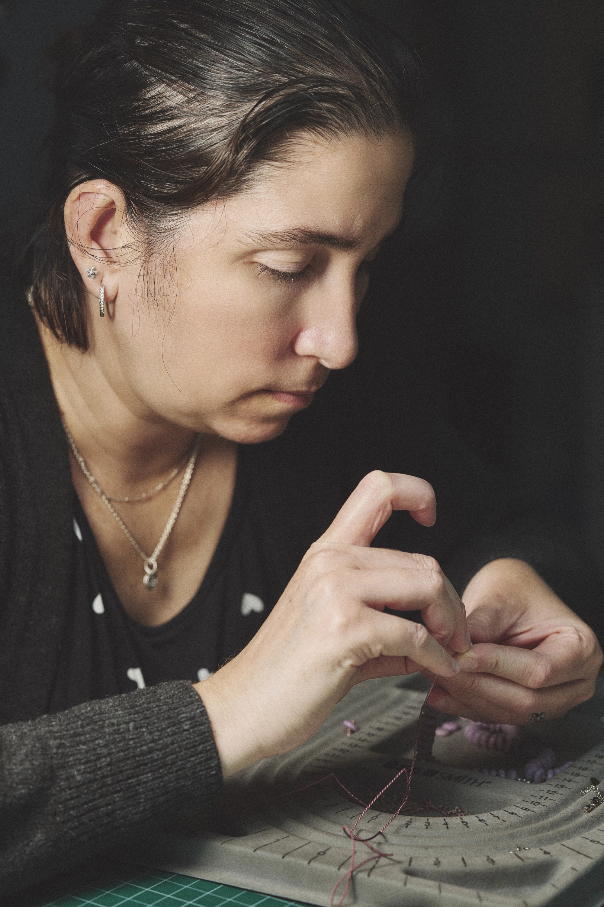 Lili at work in her studio